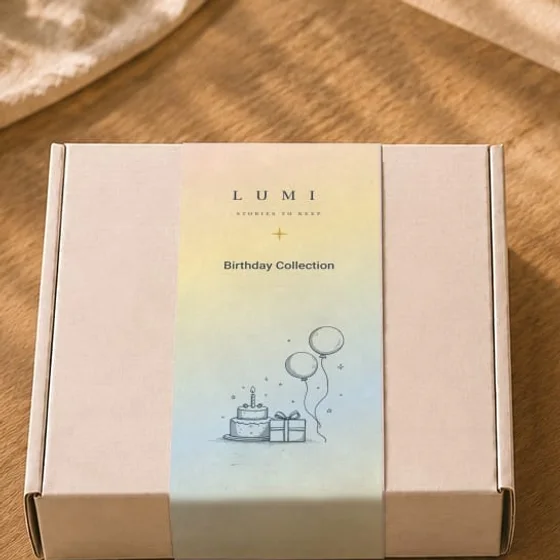 הספר באריזת המתנה של LUMI