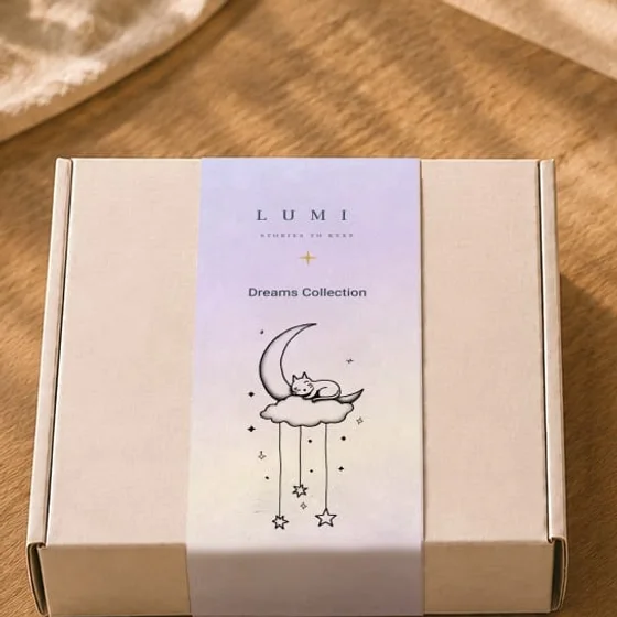 הספר באריזת המתנה של LUMI